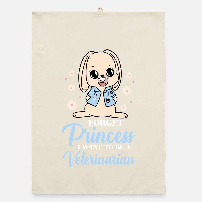 Un petit lapin devient vétérinaire Torchon bio