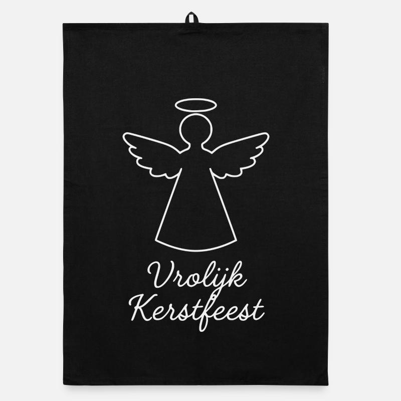 Werihnachtsengel Vrolijk Kerstfeest Engel Torchon bio