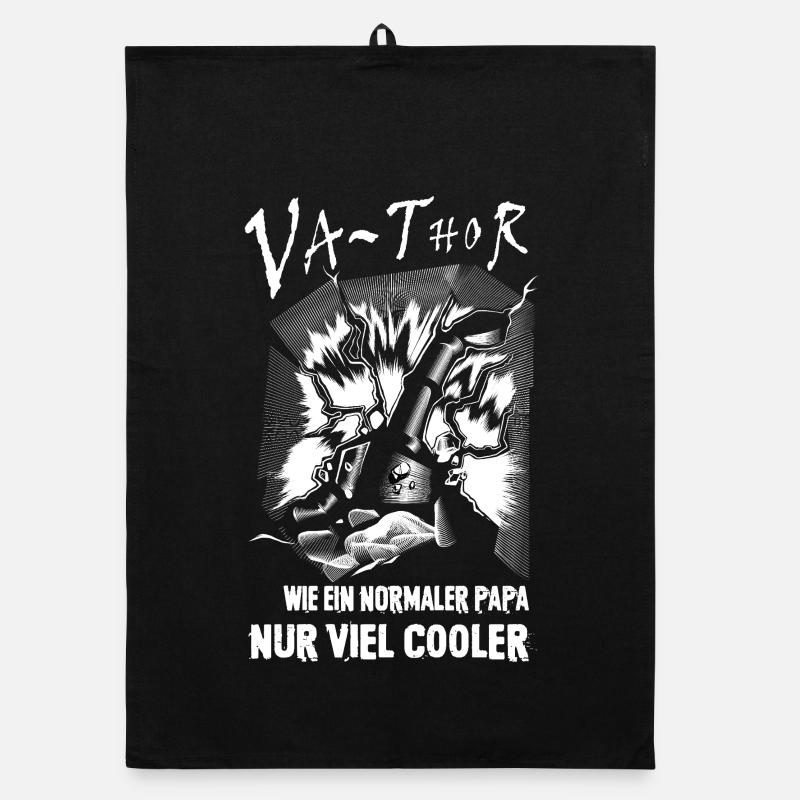 Viking Norseman Like A Normal Dad Organic dish towel