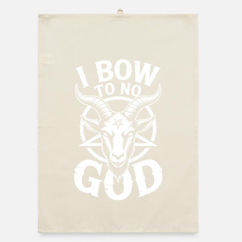 Glyphe de la chèvre : Ne s’incliner devant aucun dieu Torchon bio