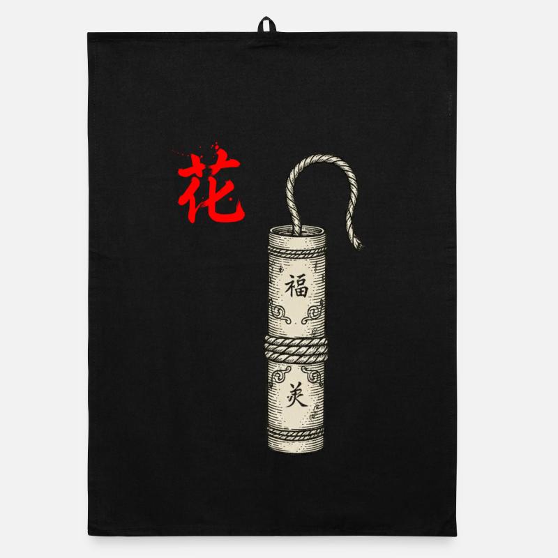 Firecracker Chinesisch Organic Geschirrtuch