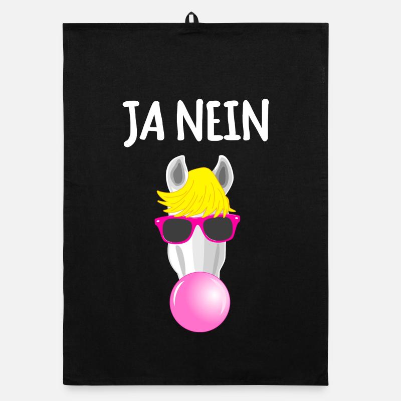 Funny Horse It doesn't matter Organic dish towel