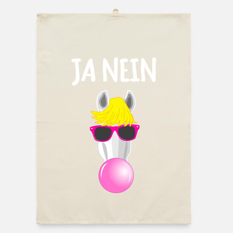 Funny Horse It doesn't matter Organic dish towel