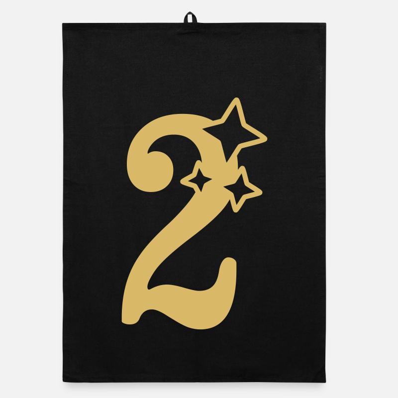 2 Jahre Jubiläum 2. Geburtstag Sternchen Organic Geschirrtuch