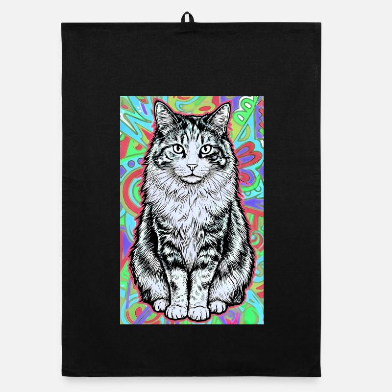 Katze Organic Geschirrtuch