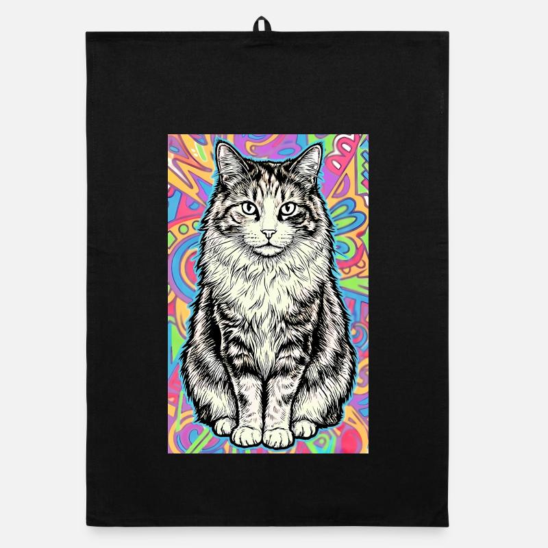 Katze Organic Geschirrtuch