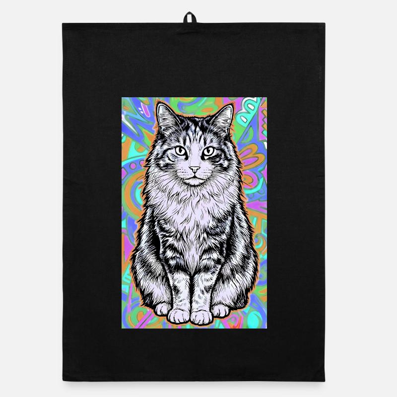 Katze Organic Geschirrtuch