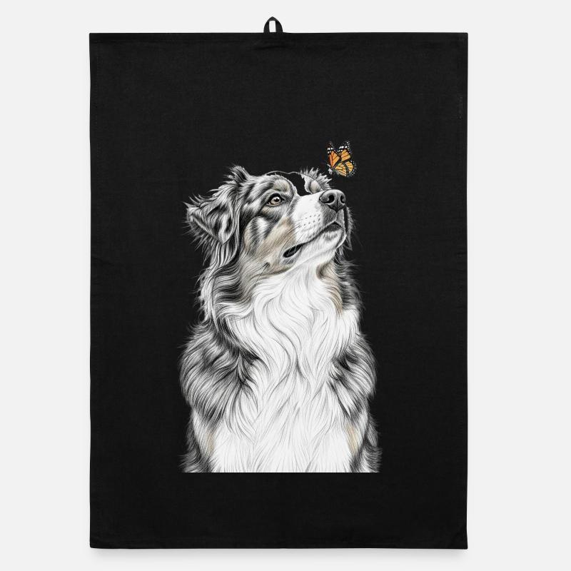 Papillon à l’apparence australienne Berger australien Torchon bio