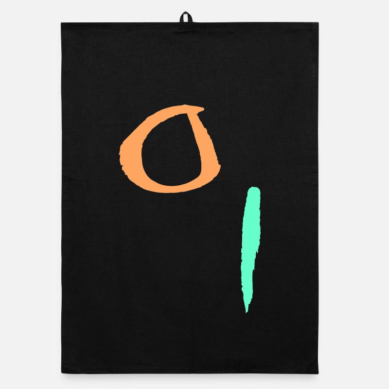 Minimal Abstract Organic dish towel
