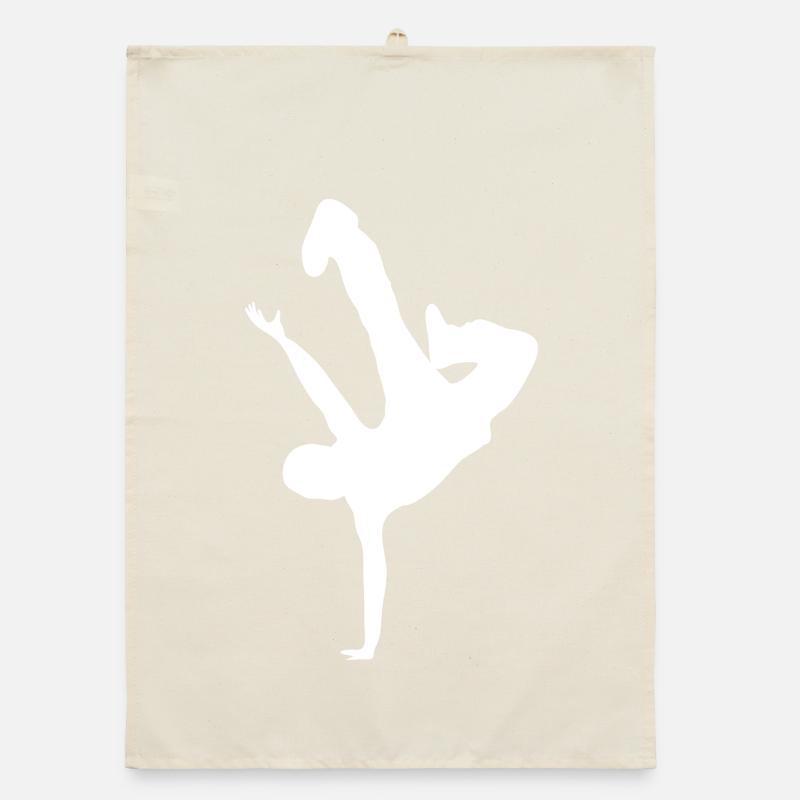 Imprimé silhouette acrobatique Torchon bio