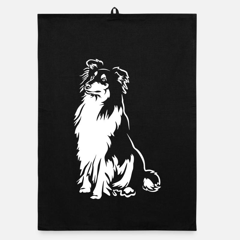 Collie « Black Edition » Torchon bio