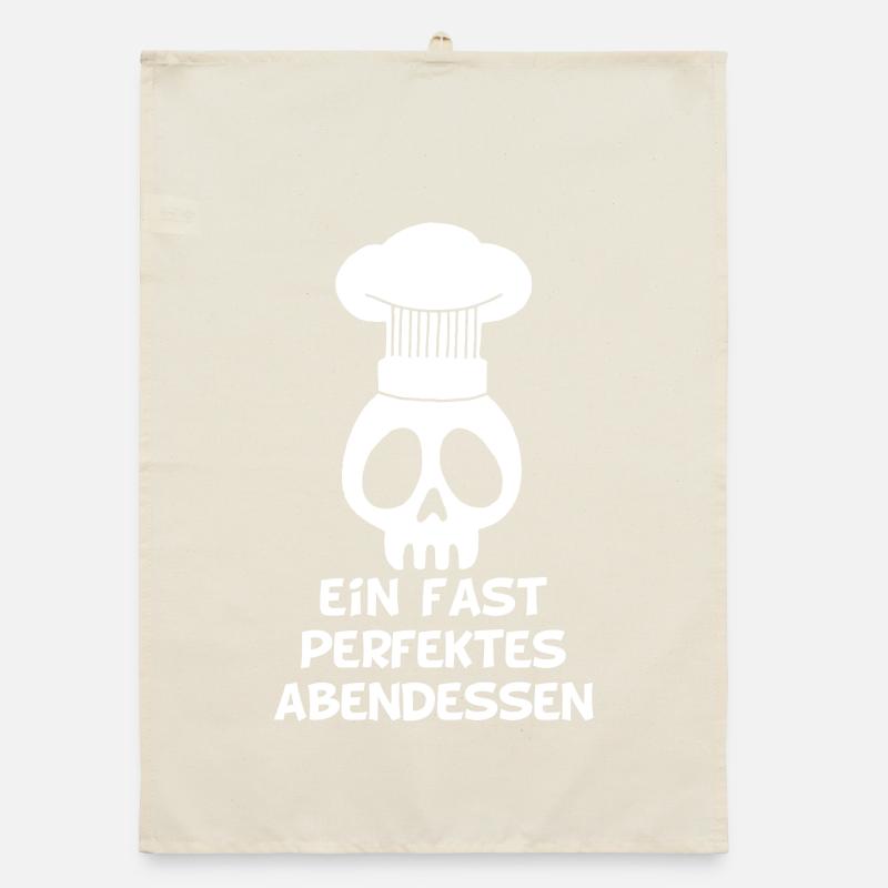 Ein fast perfektes Abendessen Organic Geschirrtuch