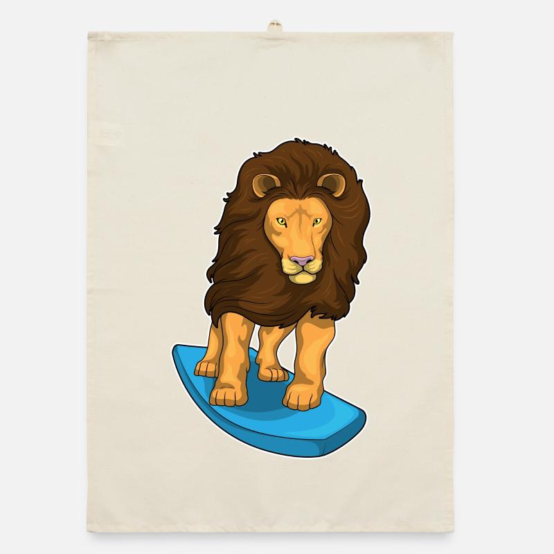 Lion Surfing Planche de surf Été Torchon bio