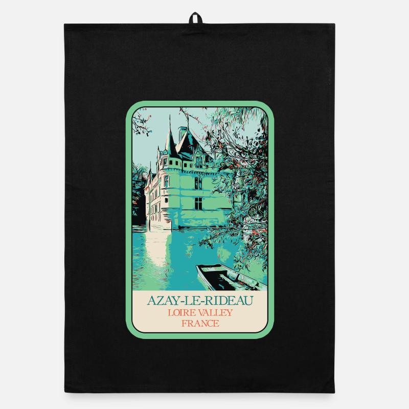 Château d'Azay-le-Rideau: charme et Élégance Torchon bio