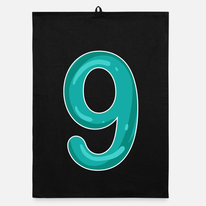 Numéro 9 - Neuf - 9 Motif Torchon bio
