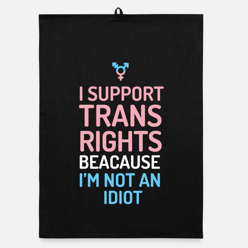 I Support Trans Rights Organic dish towel