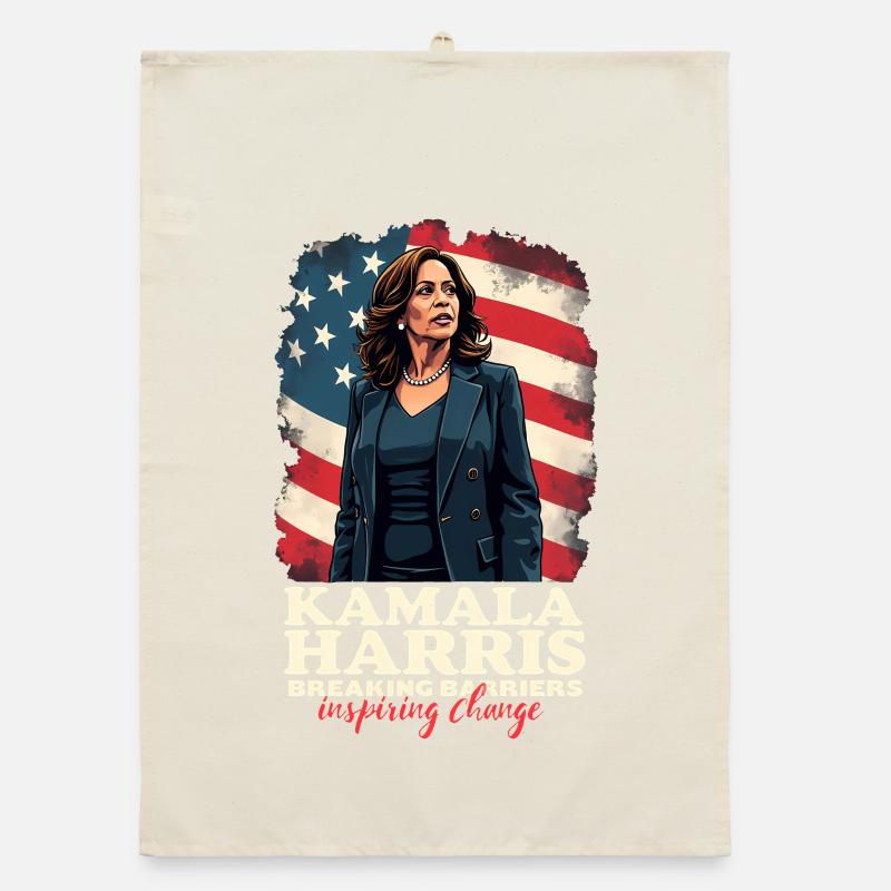 Kamala Harris Breaking Barriers Inspiring Change Organic dish towel
