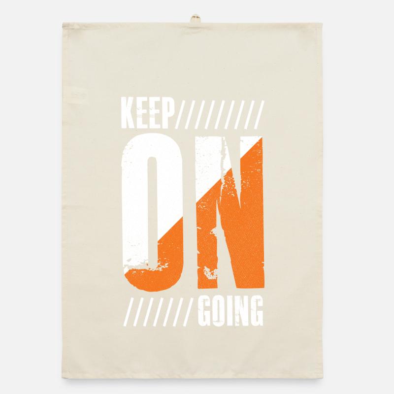 keep on going funny shirt Organic Geschirrtuch