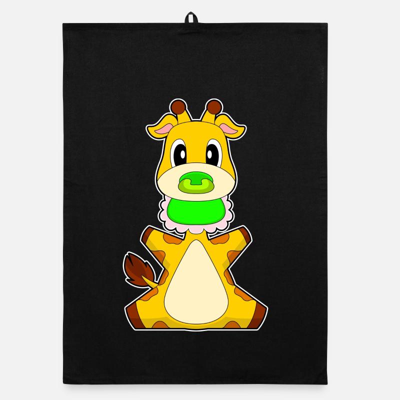 Bavette pour bébé girafe Torchon bio
