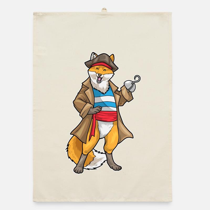 Renard Pirate Crochet Main Torchon bio