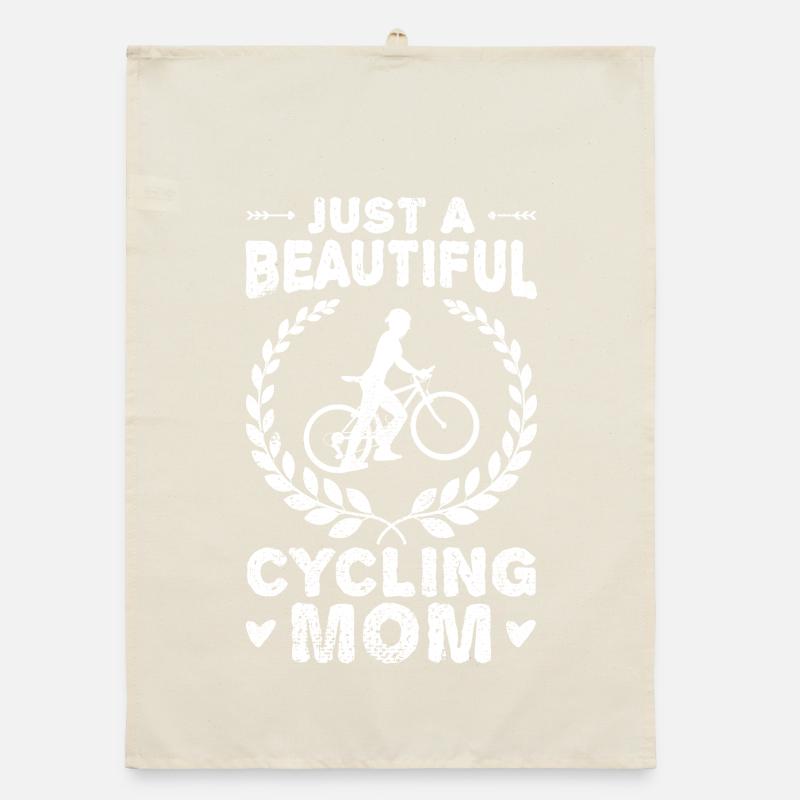 Fahrradfahrer Mutter Organic Geschirrtuch