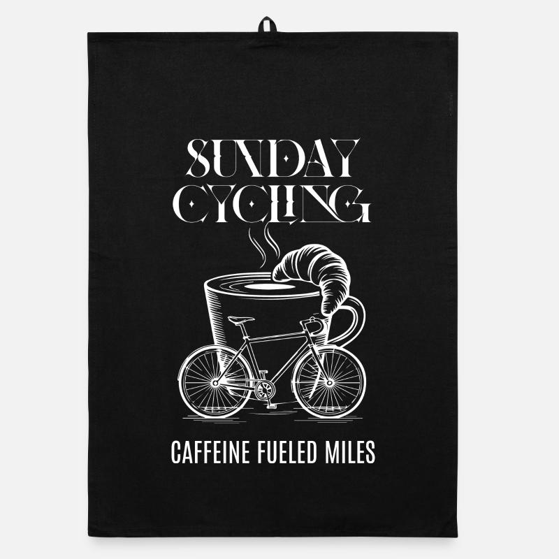 Caffeine-Fueled Miles Organic dish towel