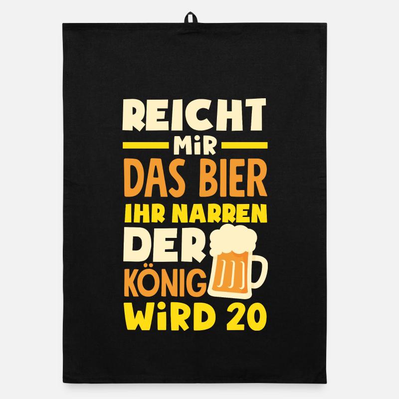 Funny 20th Birthday Gift Organic dish towel