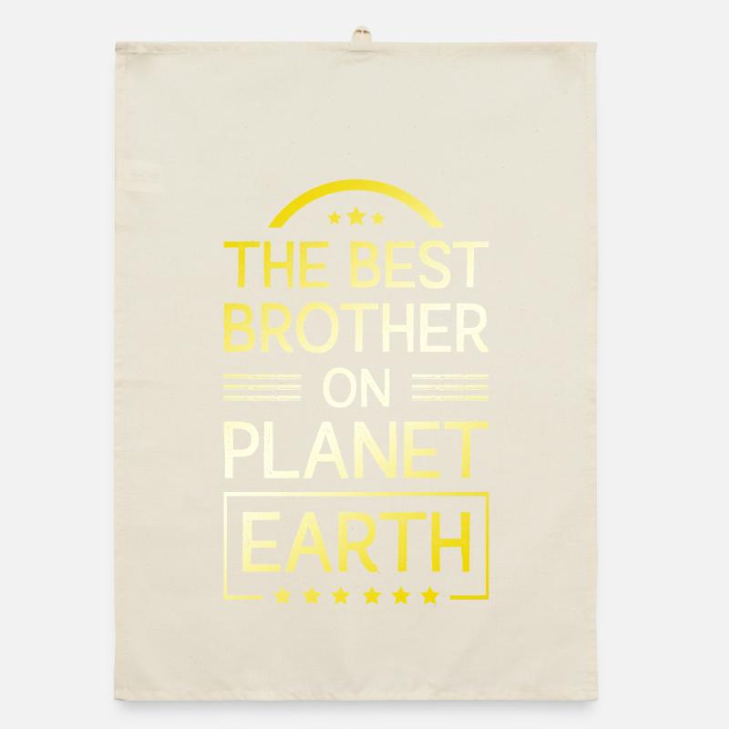 Bester Bruder Zitat Organic Geschirrtuch