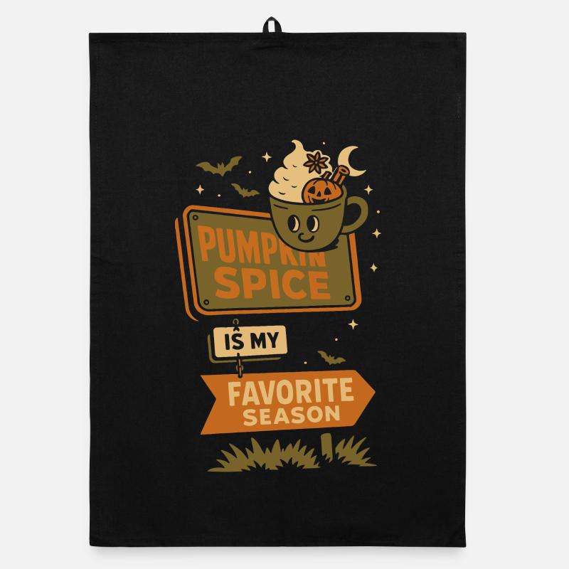 L’épice de citrouille est ma saison préférée drôle Torchon bio