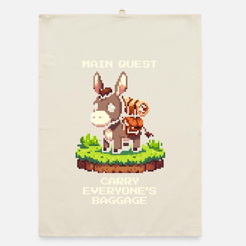 Donkey Quest: Carrying Ballast Organic dish towel