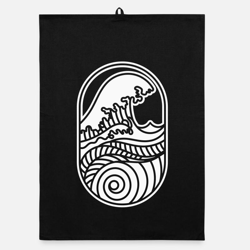 Votre nouvelle vague – Côte, soleil et ambiance surf Torchon bio