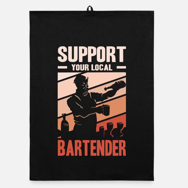 Bartender Gifts Farewell Gastronomy Organic dish towel