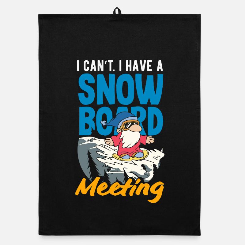 Télésiège de réunion de snowboard snowboard Torchon bio