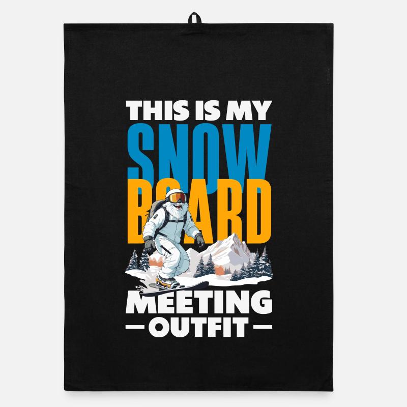 Télésiège de réunion de snowboard snowboard Torchon bio