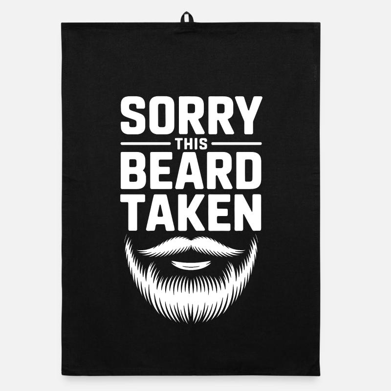 Sorry This Beard Is Taken Organic dish towel
