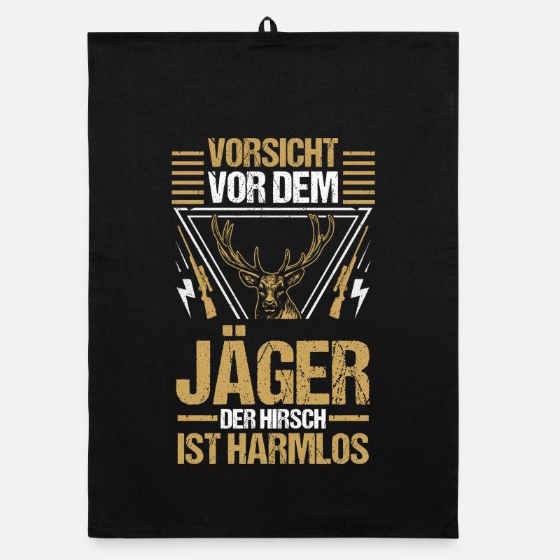 Jagd Jagen Waidmann Jäger Organic Geschirrtuch