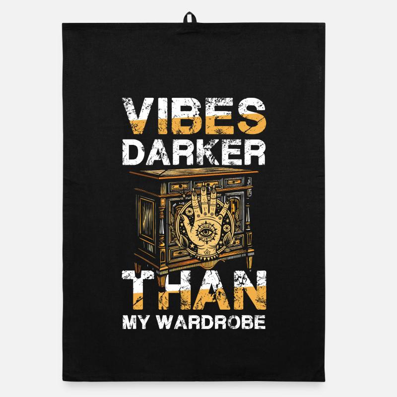 Ambiances plus sombres que ma garde-robe Okkult goth Hamsa Torchon bio