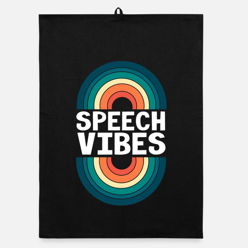 Speech Therapy Speech Therapist Organic dish towel
