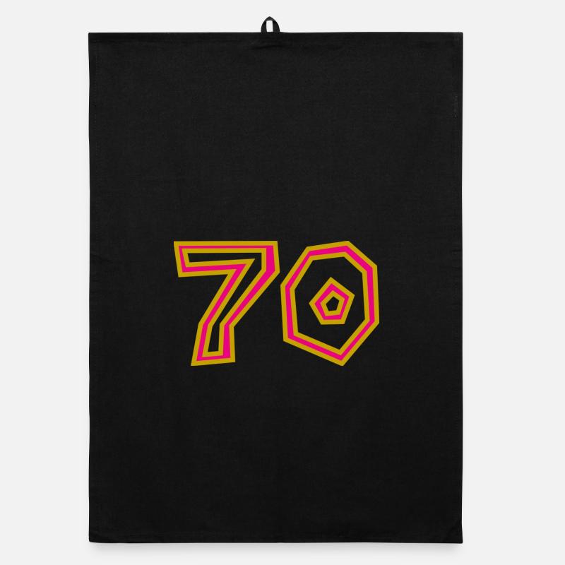 70. 70 ANS. 70e ANNIVERSAIRE. ANNIVERSAIRE 70 ANS. Torchon bio