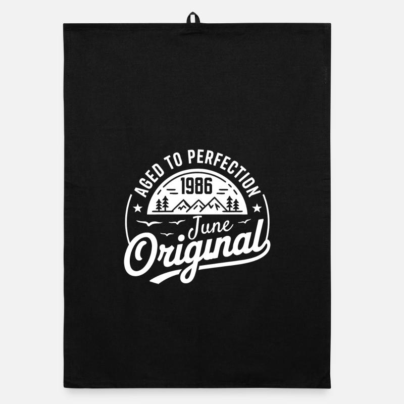 Juni 1986 – Legende der Gipfel und Berge Organic Geschirrtuch