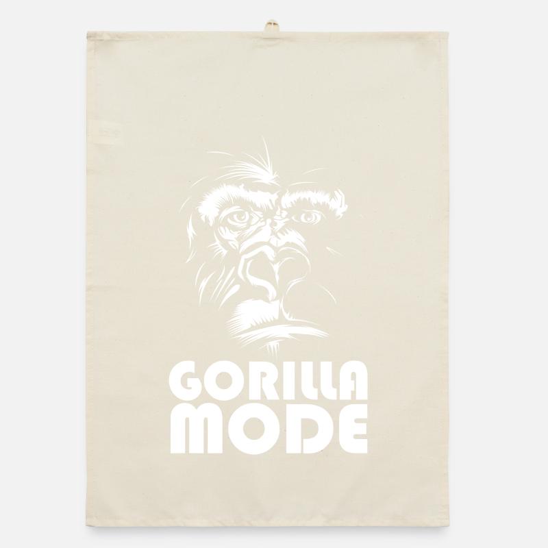 gorille icône de mode icône de logo d’illustration de singe Torchon bio