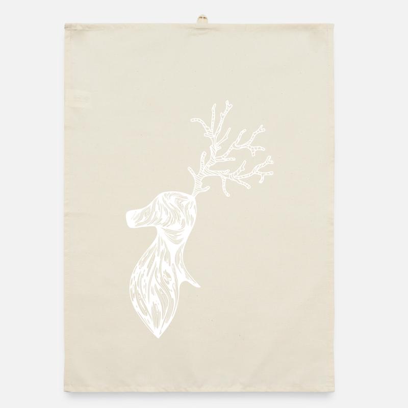 Deer Organic dish towel