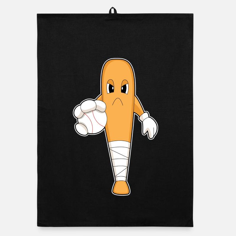 Baseball Batte de baseball Torchon bio