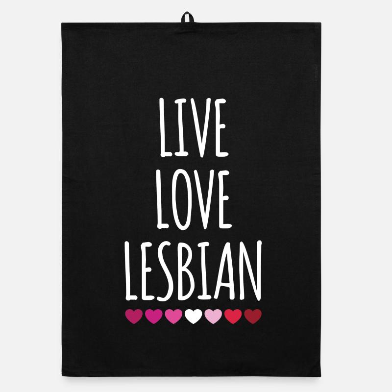 Vivre. Amour. Lesbienne. Torchon bio