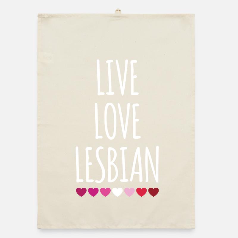 Leben. Liebe. Lesbe. Organic Geschirrtuch