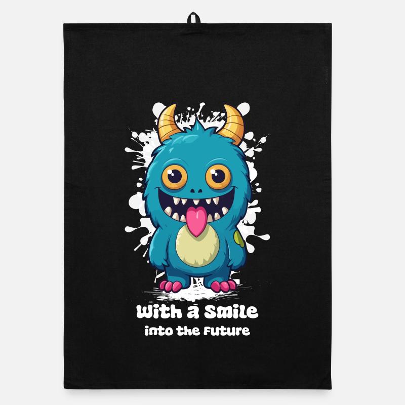 Sourire de monstre Torchon bio