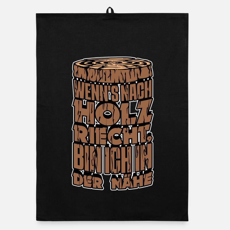 Déclaration de bûcheron bois forêt forêt boiserie Torchon bio