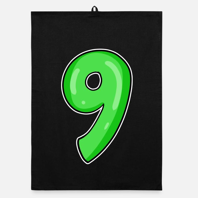 Numéro 9 - Neuf - 9 Motif Torchon bio