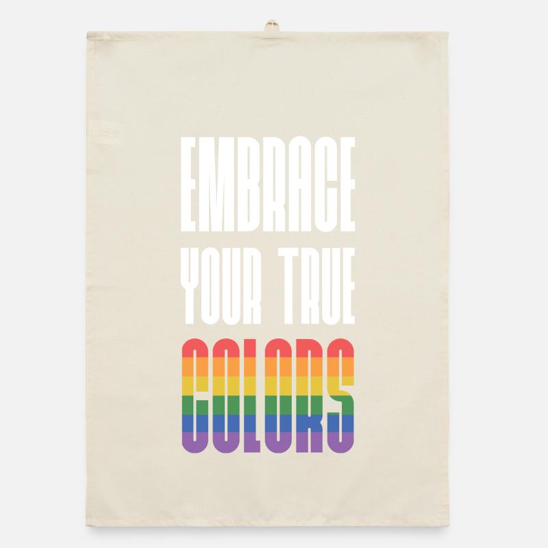 LGBT Pride Month - Embrace Your True Colors Organic dish towel