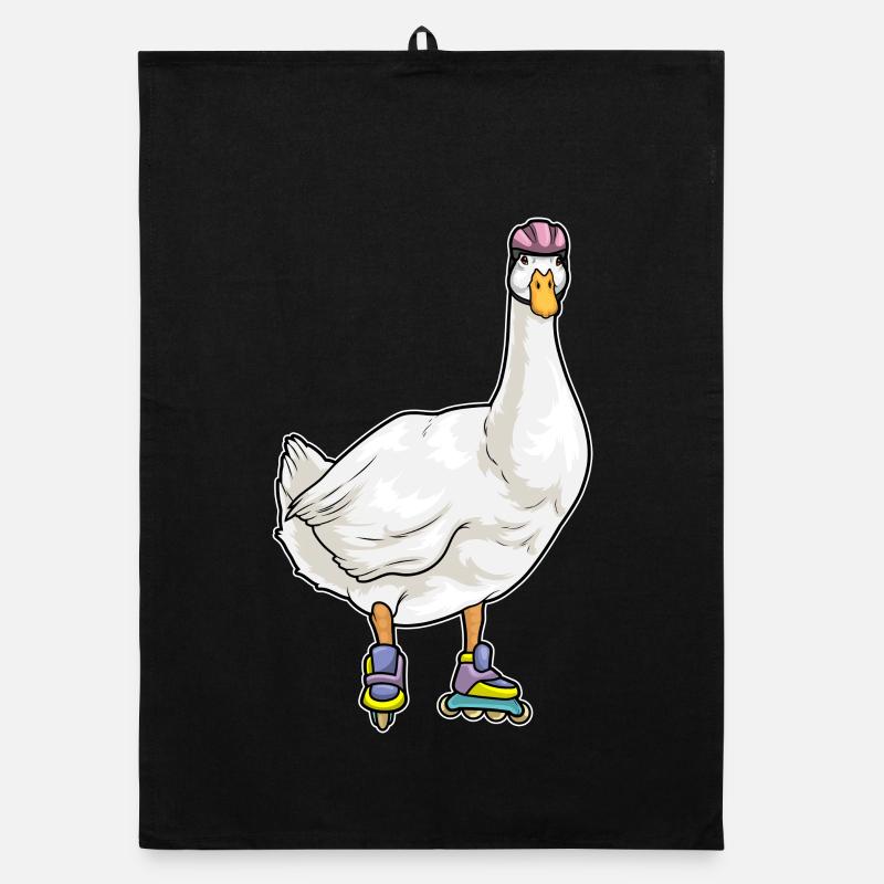 Duck Inline skating Inline skates Organic dish towel